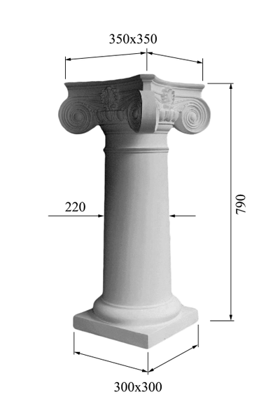 размеры изделия PT-009