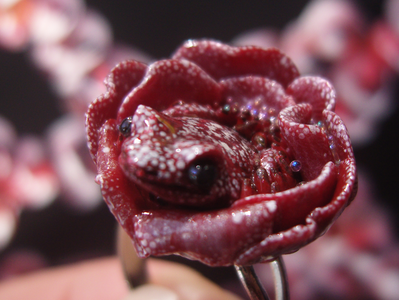 Парадное кольцо "Дикий сербарин и лягушка"