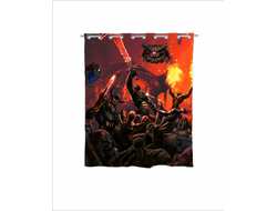 Штора в ванную Doom/ Дум №8