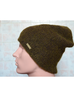 шапка шоколад vizio мужская вязаная шапка шоколадного цвета