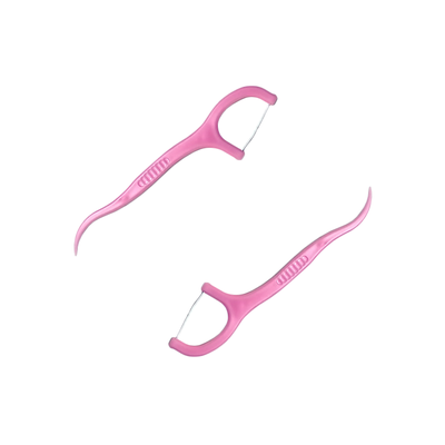 Зубная нить с зубочисткой (клубника) Happy Life 50шт