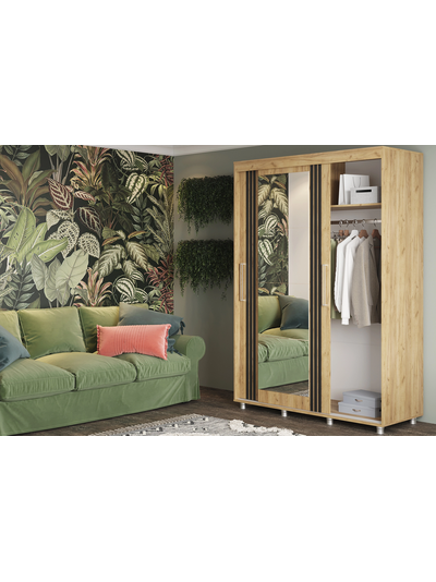 Форест 1.5 м шкаф-купе  Дуб крафт золотой