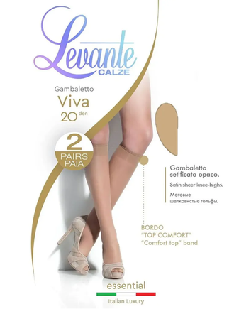 Женские гольфы Levante Viva 20 den (2-е пары)