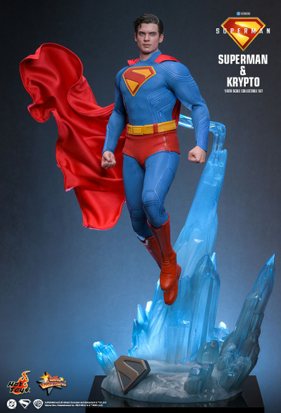 ПРЕДЗАКАЗ - Супермен (Дэвид Коренсвет, "Супермен" 2025 г)  - Коллекционная ФИГУРКА 1/6 Superman & Krypto (MMS812) -  Hot Toys ?ЦЕНА: 39800 РУБ.?