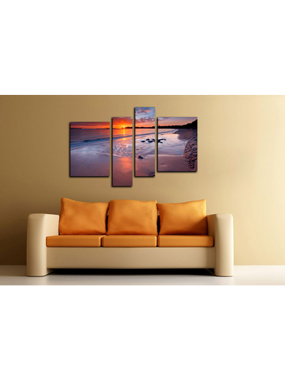 Модульная картина "Закат в раю"