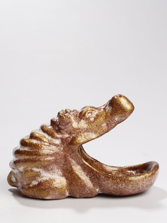 СУВЕНИР "Добрый бегемот 2" золотисто-бежевый