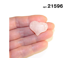 Розовый кварц натуральный (сердце) арт.21596: 8,4г - 20*25*12мм