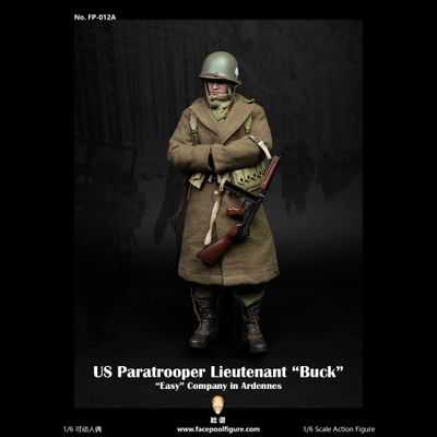 Американский десантник в Арденнах (зимняя форма) - КОЛЛЕКЦИОННАЯ ФИГУРКА 1/6 US Paratrooper Lieutenant Buck (FP-012A) - Facepoolfigure