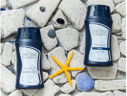 Подарочный набор для мужчин Dr.Sea(Израиль)-шампунь для волос,гель  с минералами Мертвого моря
