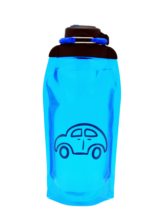 Складная бутылка для воды арт. B086BLS-1403 с рисунком