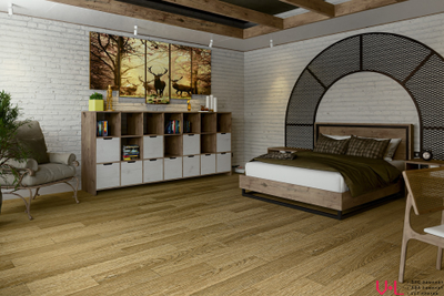 SPC ламинат Damy Floor Family Дуб Золотой / Golden Oak 190902EL-07F