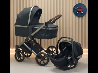 Детская коляска 3 в 1 Luxmom 710 Черный