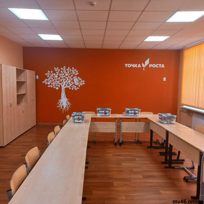 Псевдообъемные буквы "ТОЧКА РОСТА" 1200х390мм