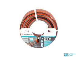Шланг поливочный резиновый Garden Жук 1/2" 3-слойный 25м Завод Цикл
