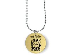 Кулон с гравировкой год Кролика №10