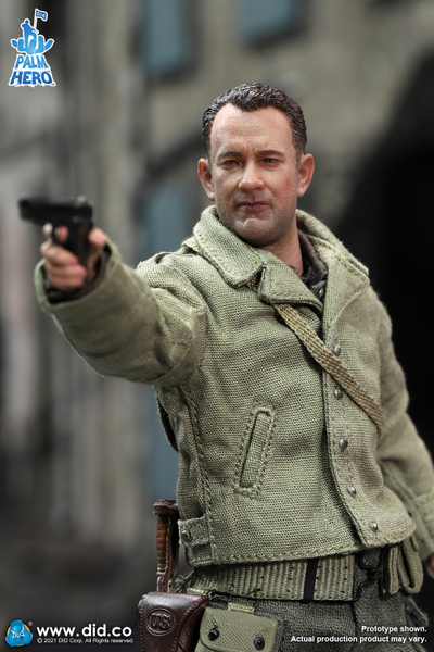 Капитан Джон Миллер ("Спасти рядового Райана", Том Хэнкс) - КОЛЛЕКЦИОННАЯ ФИГУРКА 1/12 Palm Hero Series WWII US 2nd Ranger Battalion Series 1 – Captain Miller (XA80010) - DID