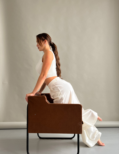 БРЮКИ ПАЛАЦЦО. ВАНИЛЬ.