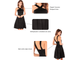 Черное хлопковое платье на лето миди красивое MD-2653-2