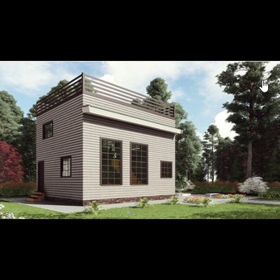 Двухэтажный каркасный дом 131м² (SK71)