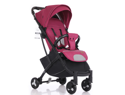 Коляска прогулочная Nuovita Fiato Bordo, Nero/Бордовый, Черный