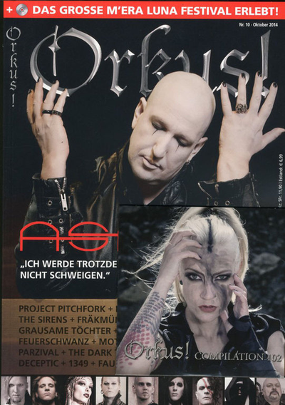 Orkus Magazine October 2014 ASP Cover