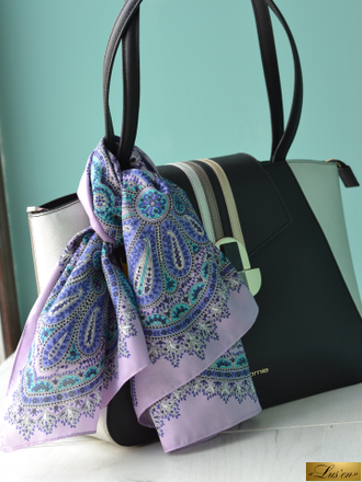 Платок из шелка этро сиреневый