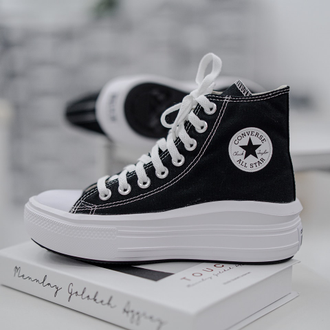 Кеды Converse Chuck Taylor All Star Move высокие черные купить