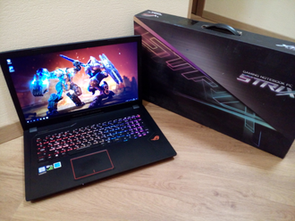 ASUS ROG STRIX GL753VD-GC043T  (17.3 FHD IPS I5-7300HQ GTX1050(4Gb) 8ГБ 1TБ + 128SSD)