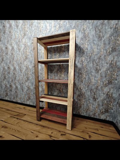 Стеллаж деревянный &quot;Амбарные доски&quot; 180-40-80