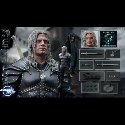 Ведьмак Геральт (Генри Кавилл, "The Witcher" Netflix) - КОЛЛЕКЦИОННАЯ ФИГУРКА 1/6 white wolf (SST048) - Soosoo toys