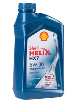 Масло моторное SHELL Helix HX7 5W30 1л п/синт. масло моторное