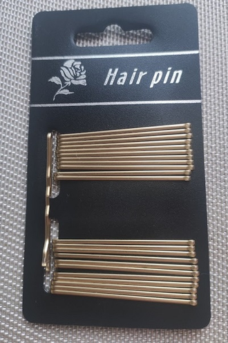 Невидимки для волос, цвет золото, количество 24 шт