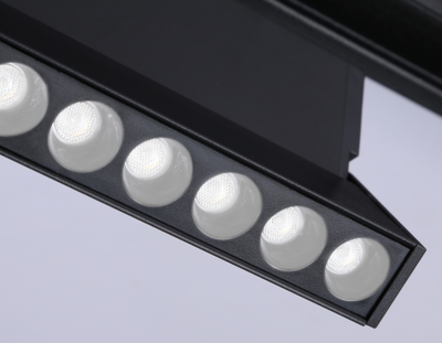 Светильник светодиодный трековый для шинопровода Magnetic GL 4081 BK черный 18W 4200K 48V 24° 325*22*45