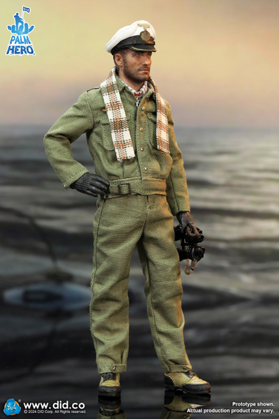 Капитан немецкой подводной лодки - Коллекционная ФИГУРКА 1/12 Palm Hero Series WWII German U-Boat Commander – Lehmann (XD80026) - DID