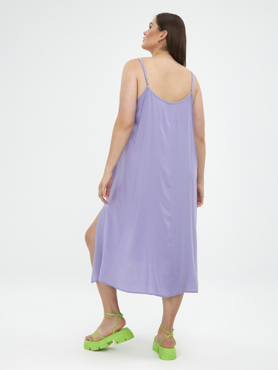 Платье на бретелях из вискозы, цвета в ассортименте