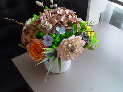 Букет из полимерной глины "Мирный"