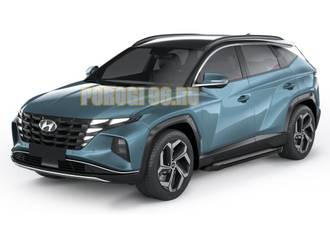 Пороги на Hyundai Tucson (2021-. ) Start Black