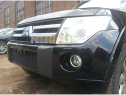 Защита радиатора Mitsubishi Pajero IV 2006-2011 black