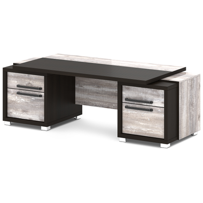 Дуб Линдберг Темный и Бетон Пайн