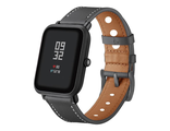 Сменный ремешок на Amazfit Bip кожа (Серый)