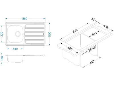 Мойка Alveus Zoom 30