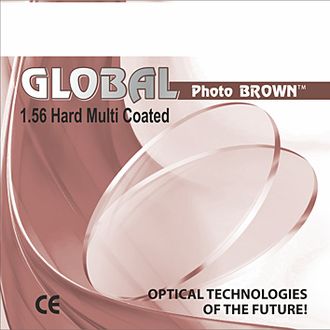 ЛИНЗЫ ПОЛИМЕРНЫЕ ФОТОХРОМНЫЕ GLOBAL PHOTO BROWN. ЦВЕТ КОРИЧНЕВЫЙ. ИНДЕКС 1.56