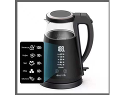Электрочайник Deerma DEM-SH90W черный, 1.7 л, 1700 Вт