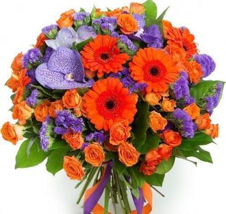 Букет цветов "Сангрия"