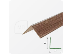 УГОЛ ДЕКОРАТИВНЫЙ 10Х10 УП 01-27.2700.501Л СЕРЕБРО (матовый)