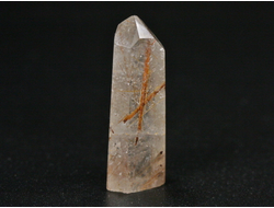 Кварц с рутилом (рутиловый), кристалл полированный "мини", Бразилия (23*9*7 мм, 2,2 г) №29355