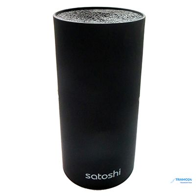 Подставка для ножей с полипропиленовыми разделителями, d11см, h22см, круглая, уценка