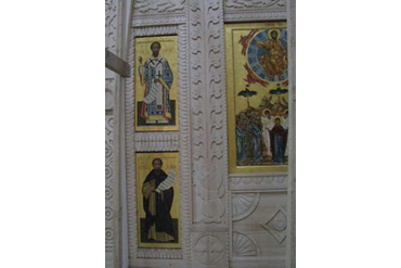 69. фрагменты икон вокруг царских врат главного иконостаса

