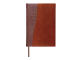 Ежедневник недатированный А5 (138х213 мм) BRAUBERG "Cayman", комбинированная кожа, 160 л., кремовый блок, золотой срез, коричневый, 125084