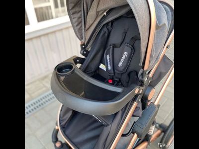 Детская коляска 3 в 1 Wisesonle Серый